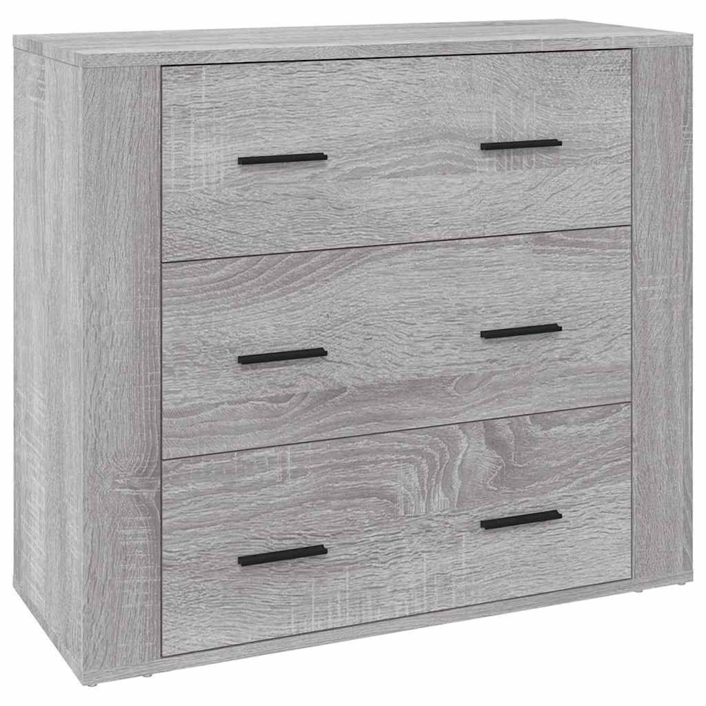Sideboard Grey Sonoma 80x33x70 cm Engineered Wood
