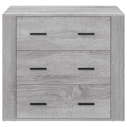 Sideboard Grey Sonoma 80x33x70 cm Engineered Wood