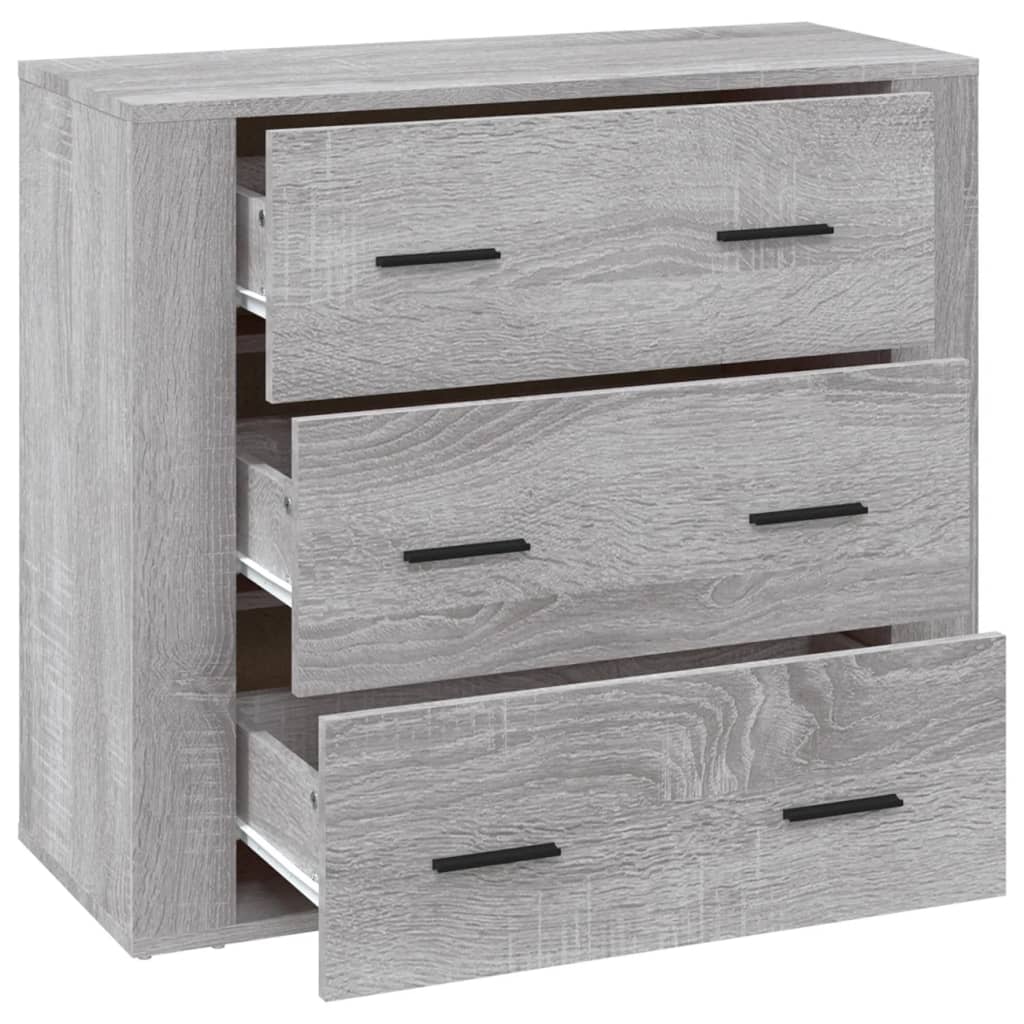 Sideboard Grey Sonoma 80x33x70 cm Engineered Wood