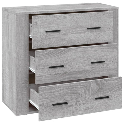 Sideboard Grey Sonoma 80x33x70 cm Engineered Wood