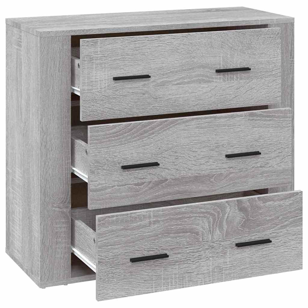 Sideboard Grey Sonoma 80x33x70 cm Engineered Wood