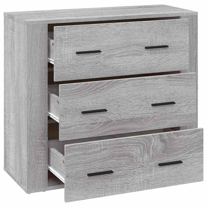 Sideboard Grey Sonoma 80x33x70 cm Engineered Wood