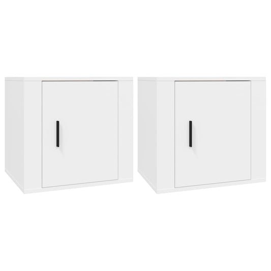Bedside Cabinets 2 pcs White 50x39x47 cm