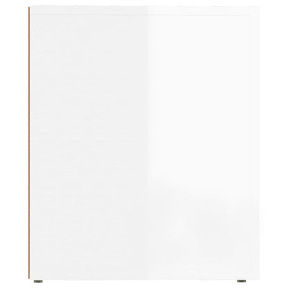 Bedside Cabinets 2 pcs High Gloss White 50x39x47 cm