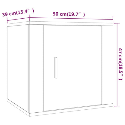 Bedside Cabinets 2 pcs Concrete Grey 50x39x47 cm