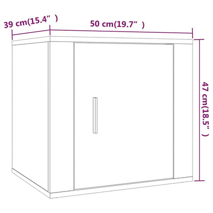 Bedside Cabinet Grey Sonoma 50x39x47 cm