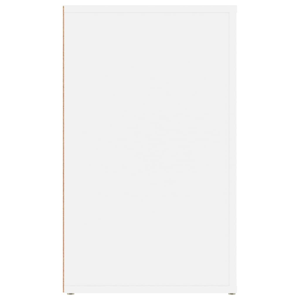 Bedside Cabinet White 50x36x60 cm Engineered Wood