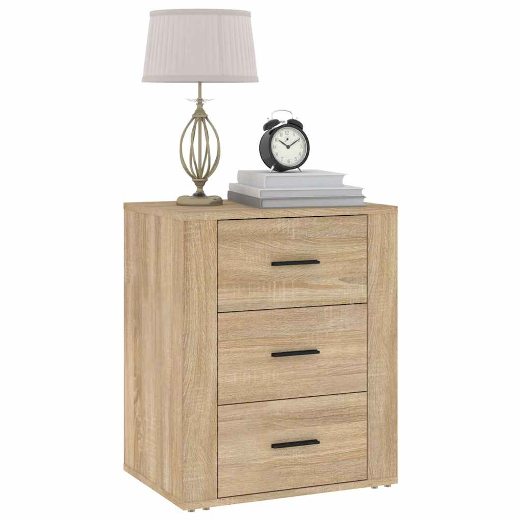 Bedside Cabinet Sonoma Oak 50x36x60 cm Engineered Wood