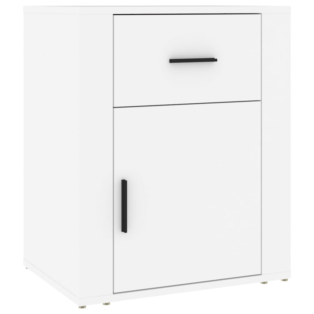 Bedside Cabinet | White | Engineered wood | 50 x 36 x 60 cm