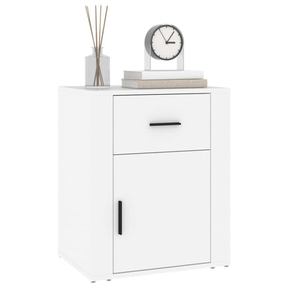 Bedside Cabinet | White | Engineered wood | 50 x 36 x 60 cm