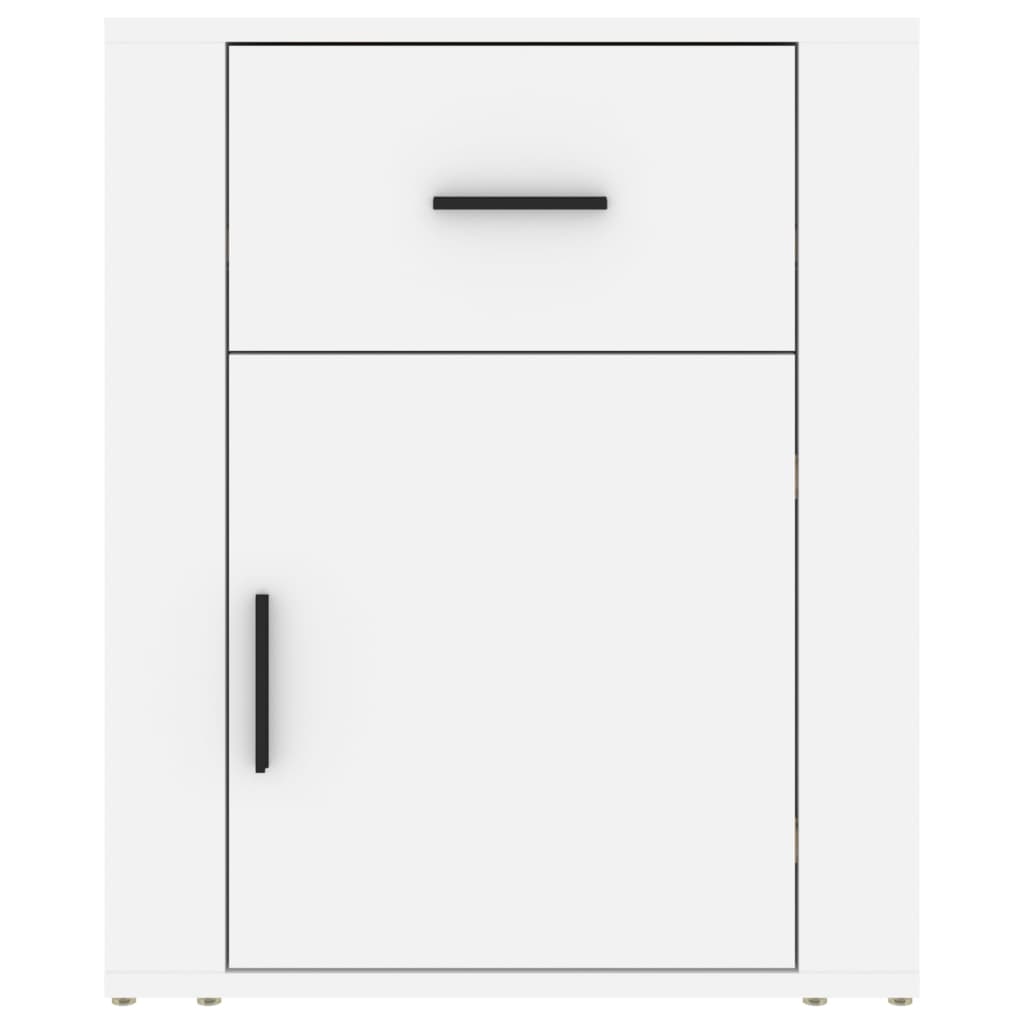 Bedside Cabinet | White | Engineered wood | 50 x 36 x 60 cm