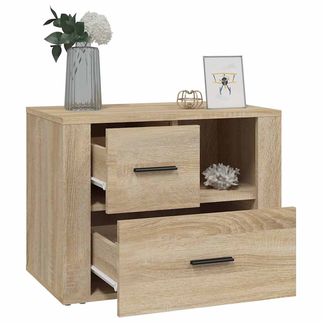Bedside Cabinet Sonoma Oak 60x36x45 cm Engineered Wood