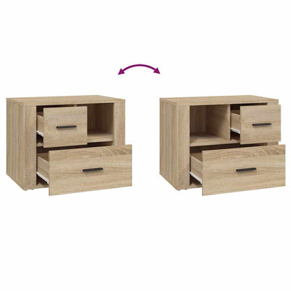 Bedside Cabinet Sonoma Oak 60x36x45 cm Engineered Wood