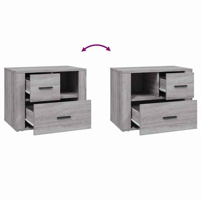Bedside Cabinet Grey Sonoma 60x36x45 cm Engineered Wood