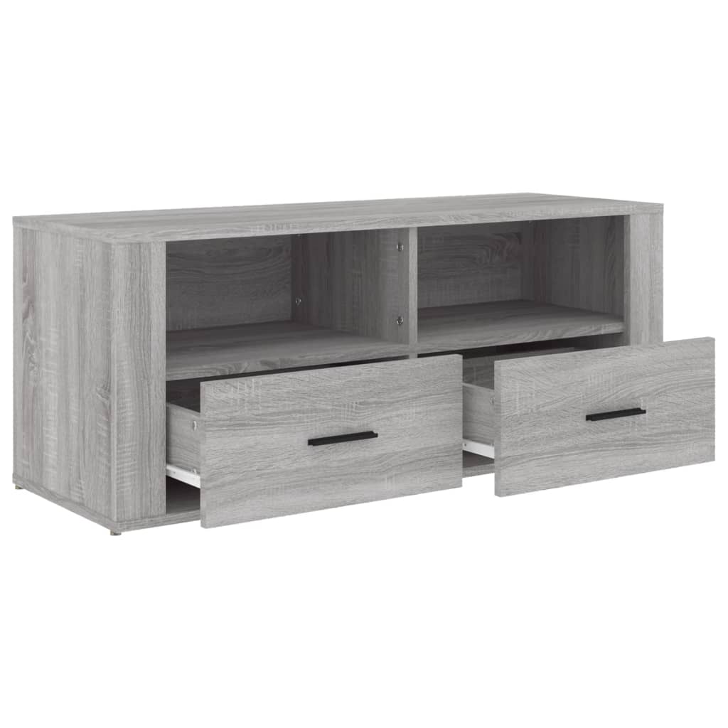 TV Cabinet Grey Sonoma 100x35x40 cm Engineered Wood