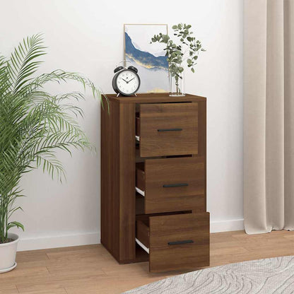 Sideboard Brown Oak 40x33x70 cm Engineered Wood