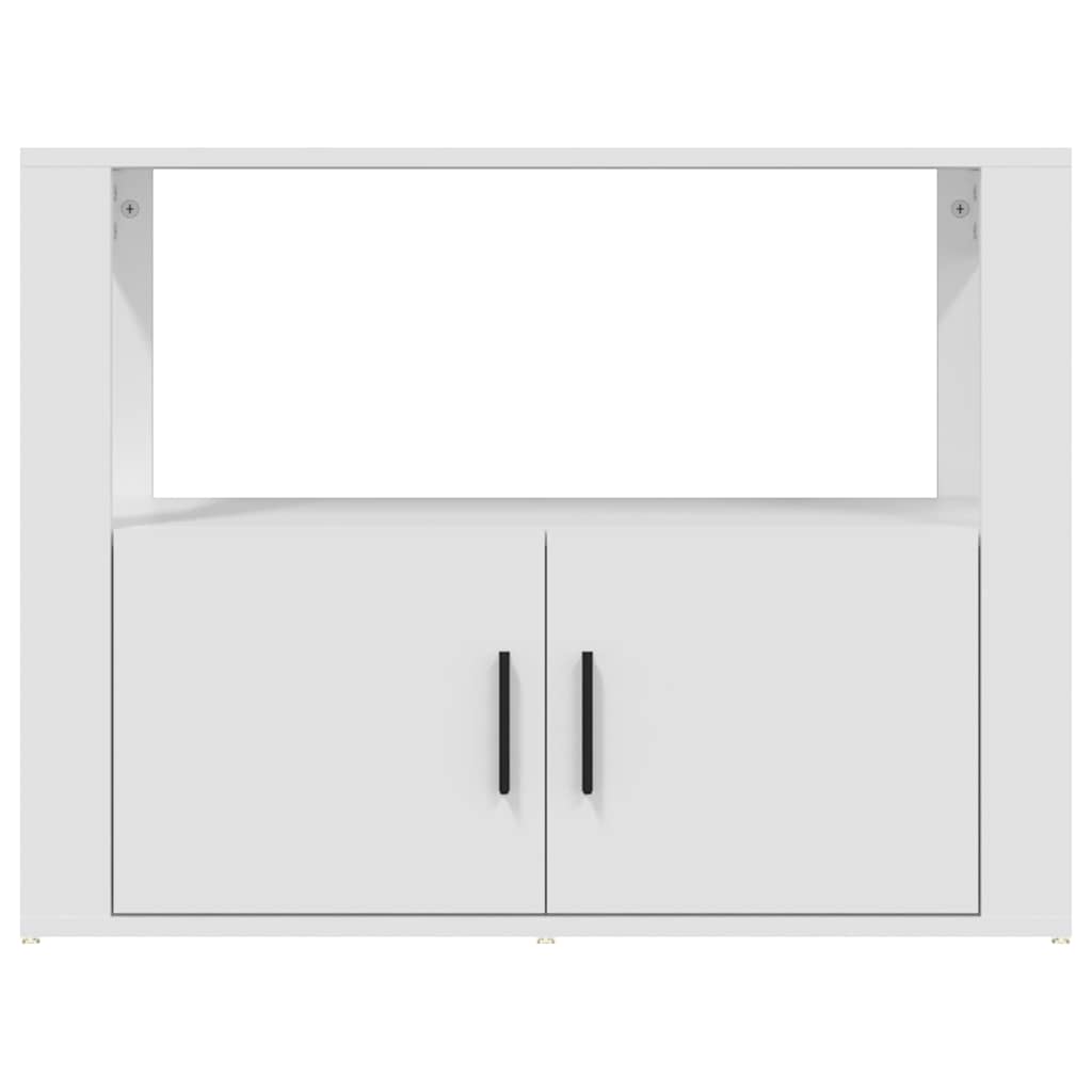 Sideboard White 80x30x60 cm Engineered Wood