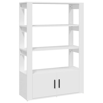 Sideboard White 80x30x119,5 cm Engineered Wood