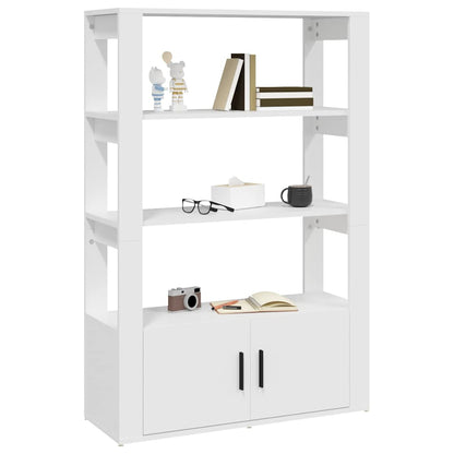 Sideboard White 80x30x119,5 cm Engineered Wood