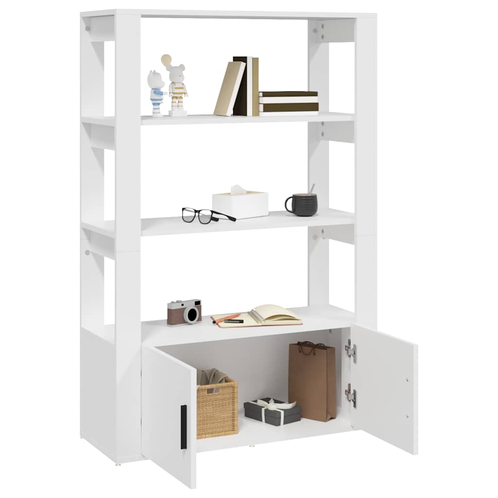 Sideboard White 80x30x119,5 cm Engineered Wood