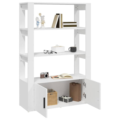 Sideboard White 80x30x119,5 cm Engineered Wood