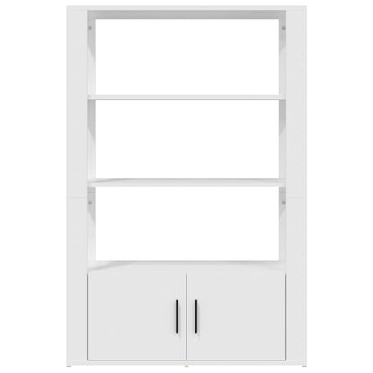Sideboard White 80x30x119.5 cm Engineered Wood