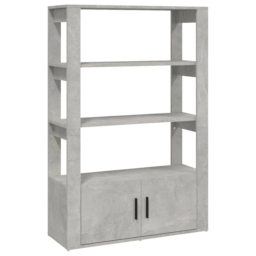 Sideboard Concrete Grey 80x30x119,5 cm Engineered Wood