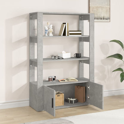 Sideboard Concrete Grey 80x30x119,5 cm Engineered Wood