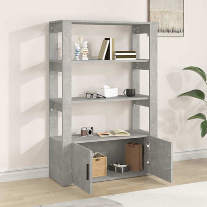 Sideboard Concrete Grey 80x30x119,5 cm Engineered Wood