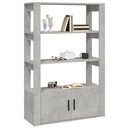 Sideboard Concrete Grey 80x30x119,5 cm Engineered Wood