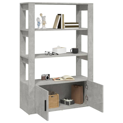 Sideboard Concrete Grey 80x30x119,5 cm Engineered Wood