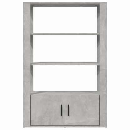 Sideboard Concrete Grey 80x30x119,5 cm Engineered Wood