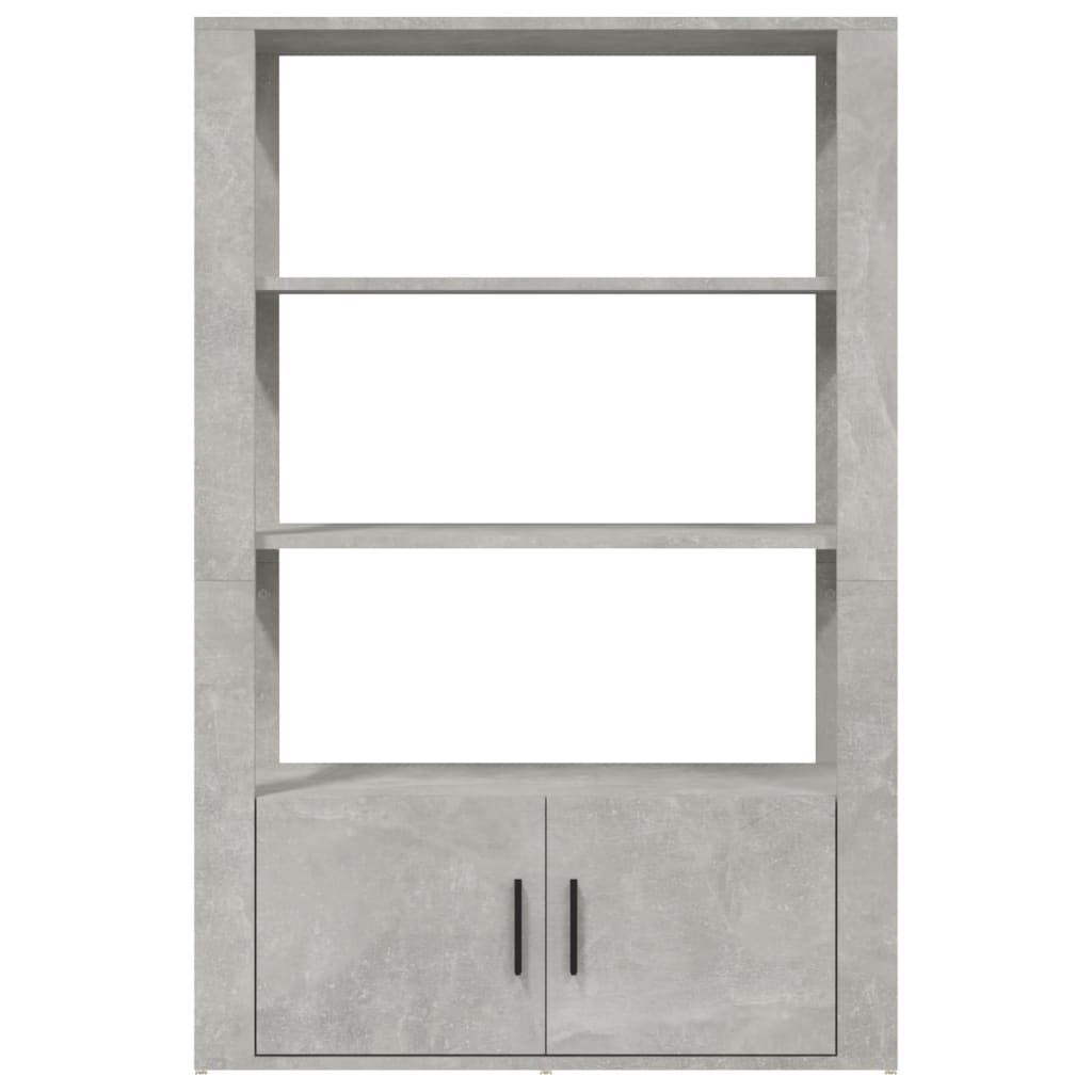 Sideboard Concrete Grey 80x30x119,5 cm Engineered Wood