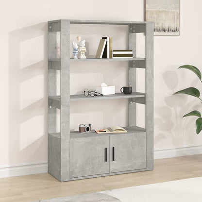 Sideboard Concrete Grey 80x30x119,5 cm Engineered Wood