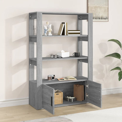 Sideboard Grey Sonoma 80x30x119,5 cm Engineered Wood
