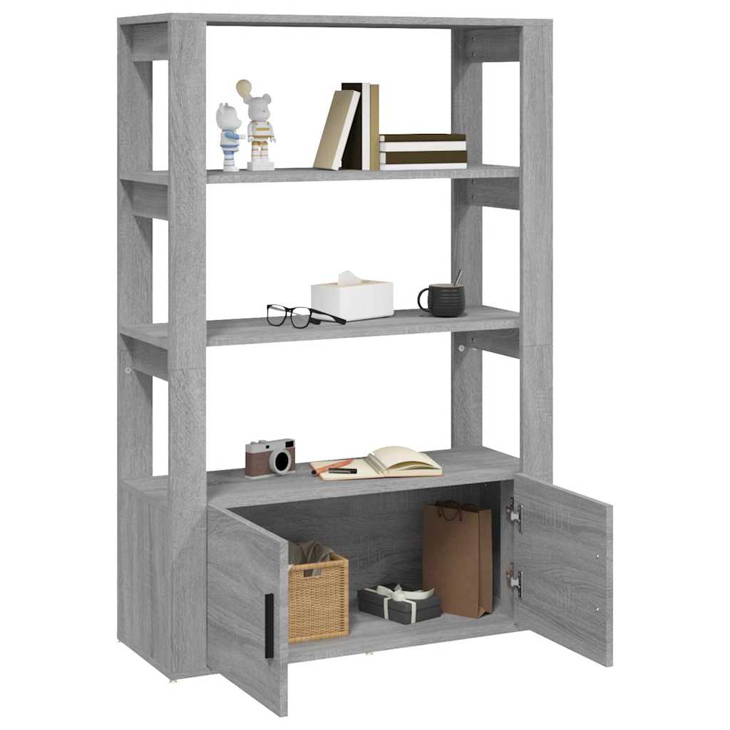Sideboard Grey Sonoma 80x30x119,5 cm Engineered Wood