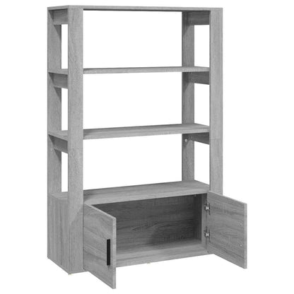 Sideboard Grey Sonoma 80x30x119,5 cm Engineered Wood