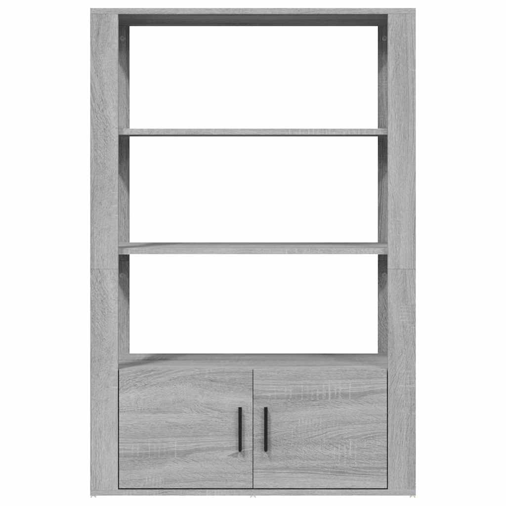 Sideboard Grey Sonoma 80x30x119,5 cm Engineered Wood