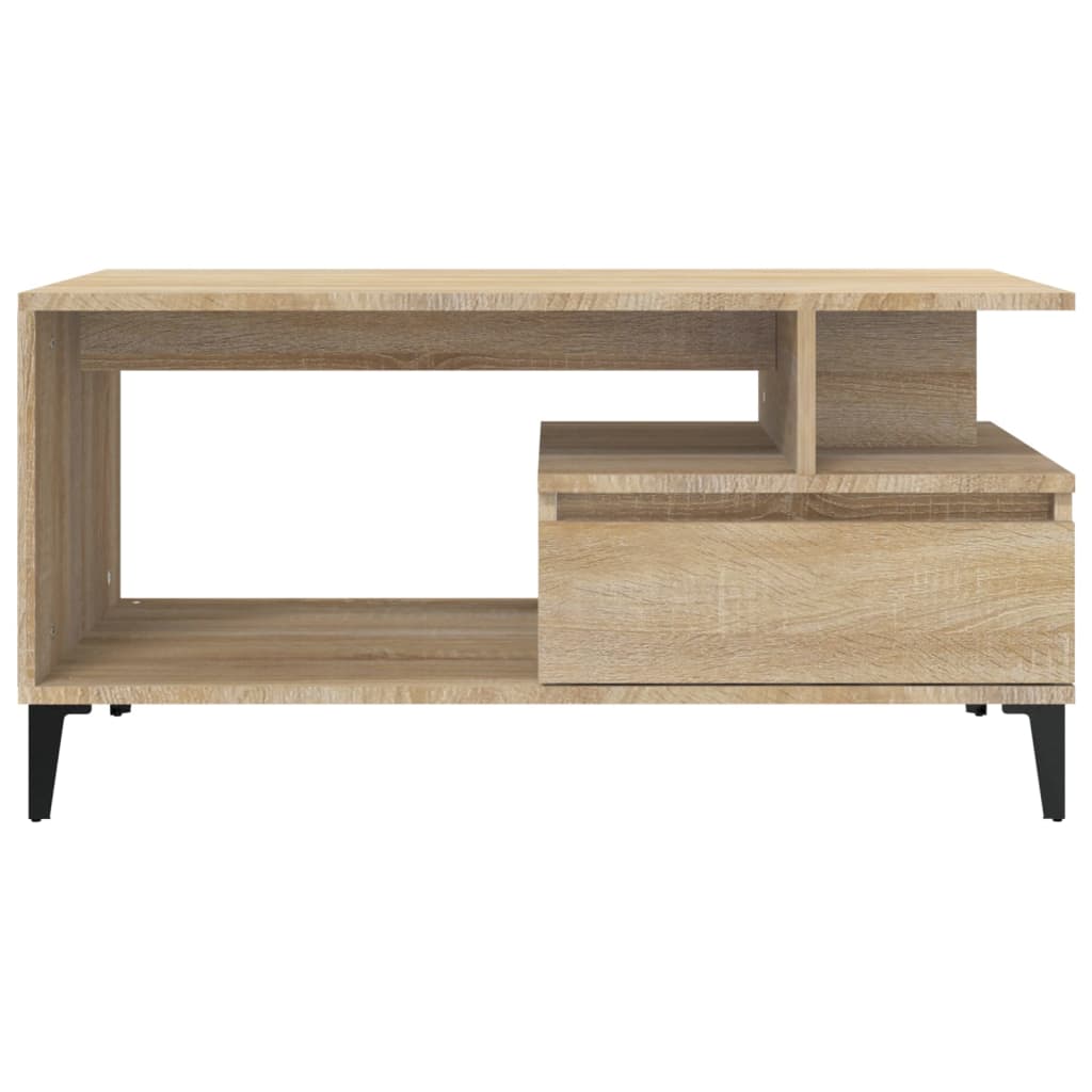 Coffee Table Sonoma Oak 90x49x45 cm Engineered Wood