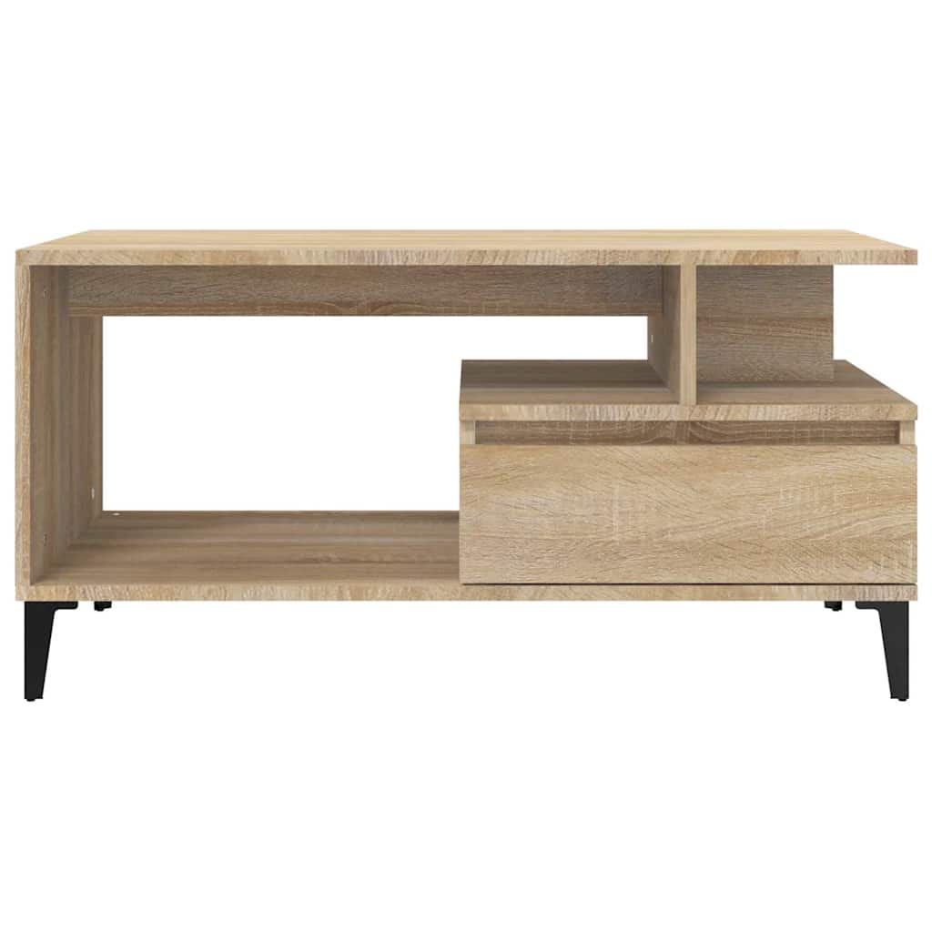 Coffee Table Sonoma Oak 90x49x45 cm Engineered Wood