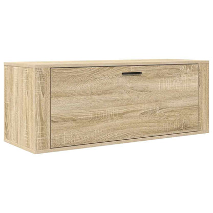 Wall Shoe Cabinet Sonoma Oak 100x35x38 cm Engineered Wood