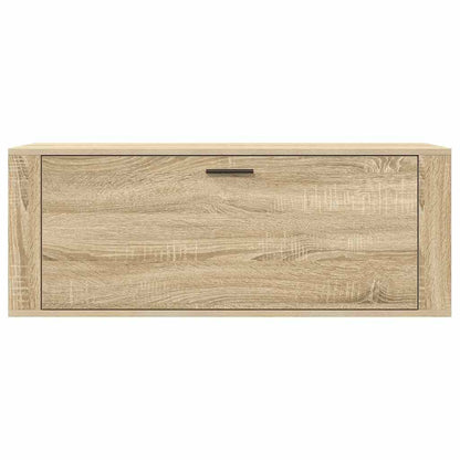 Wall Shoe Cabinet Sonoma Oak 100x35x38 cm Engineered Wood