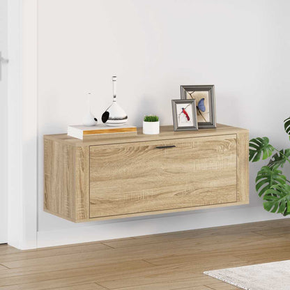 Wall Shoe Cabinet Sonoma Oak 100x35x38 cm Engineered Wood