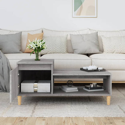 Coffee Table Grey Sonoma 100x50x45 cm Engineered Wood