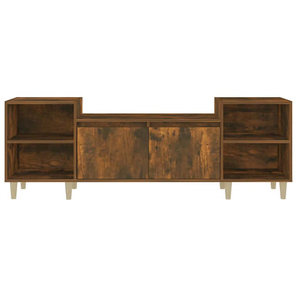 TV Cabinet Smoked Oak 160x35x55 cm Engineered Wood