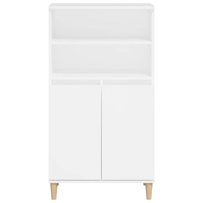 Highboard White 60x36x110 cm Engineered Wood