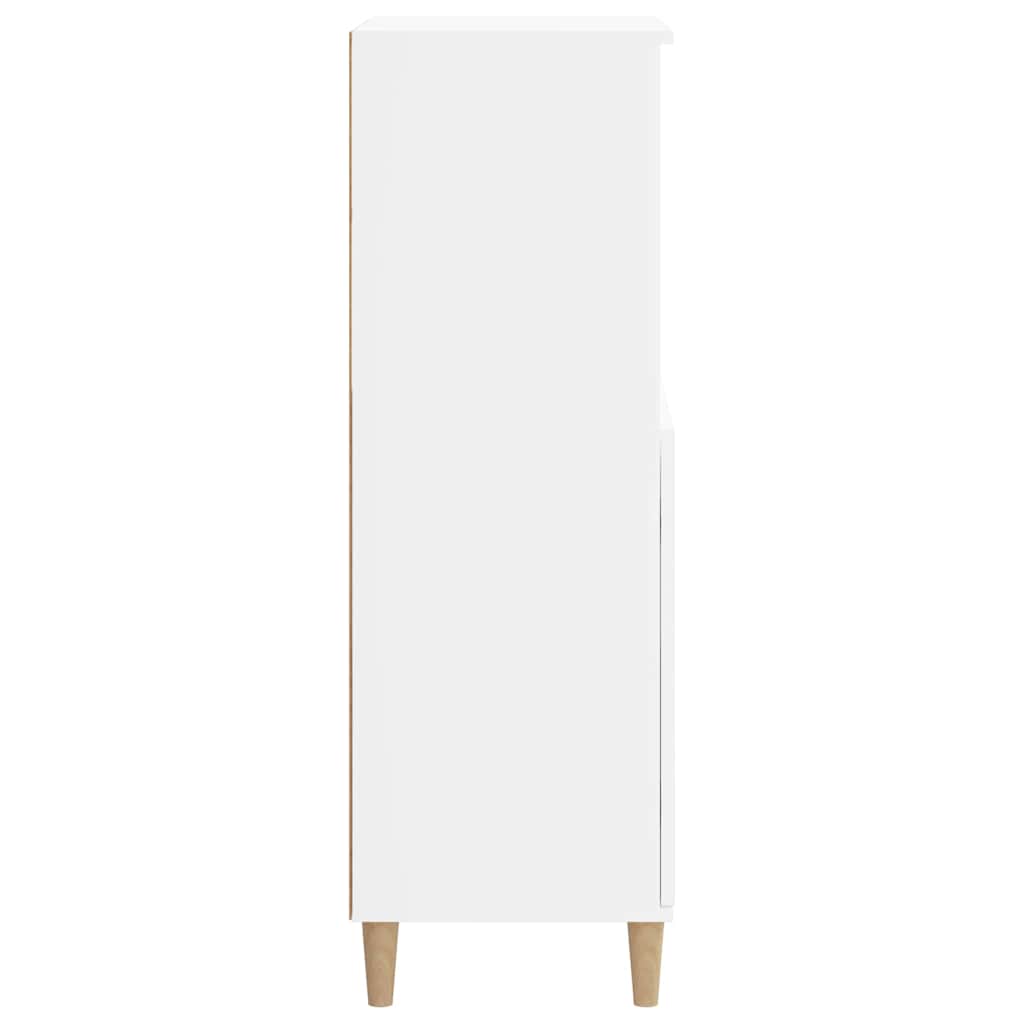 Highboard White 60x36x110 cm Engineered Wood