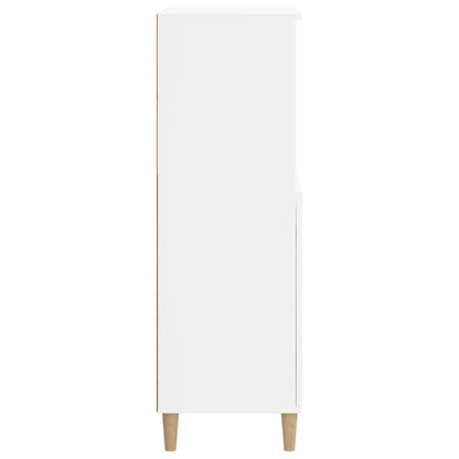 Highboard White 60x36x110 cm Engineered Wood