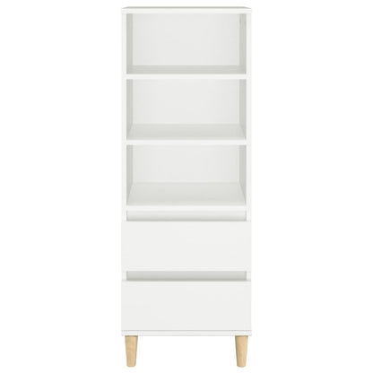 Highboard White 40x36x110 cm Engineered Wood