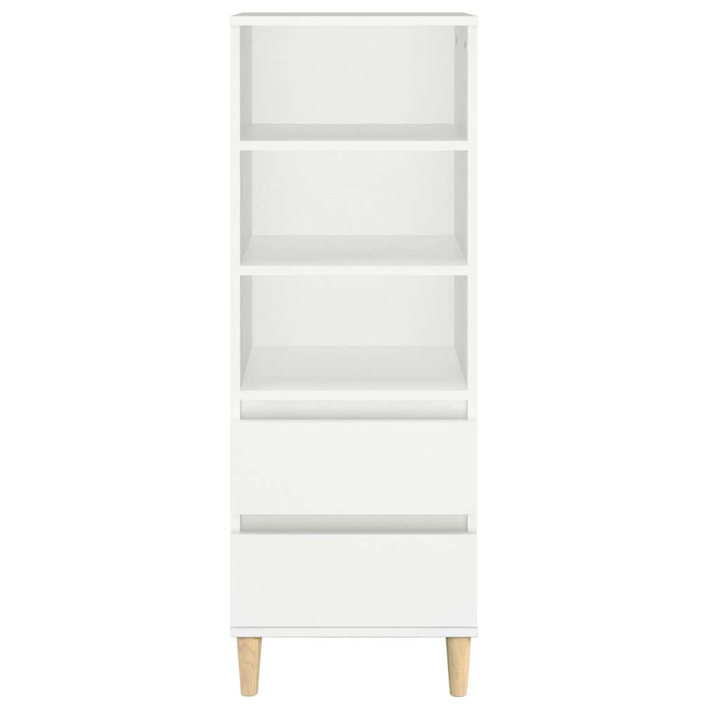 Highboard White 40x36x110 cm Engineered Wood